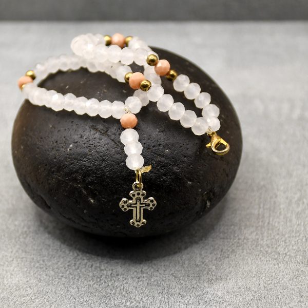 Chapelet Bracelet en Perles de Verre