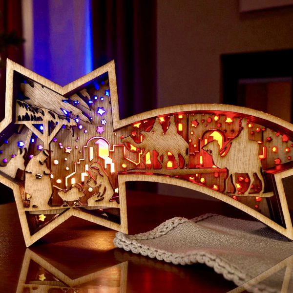 Star Nativity Scene Luminary